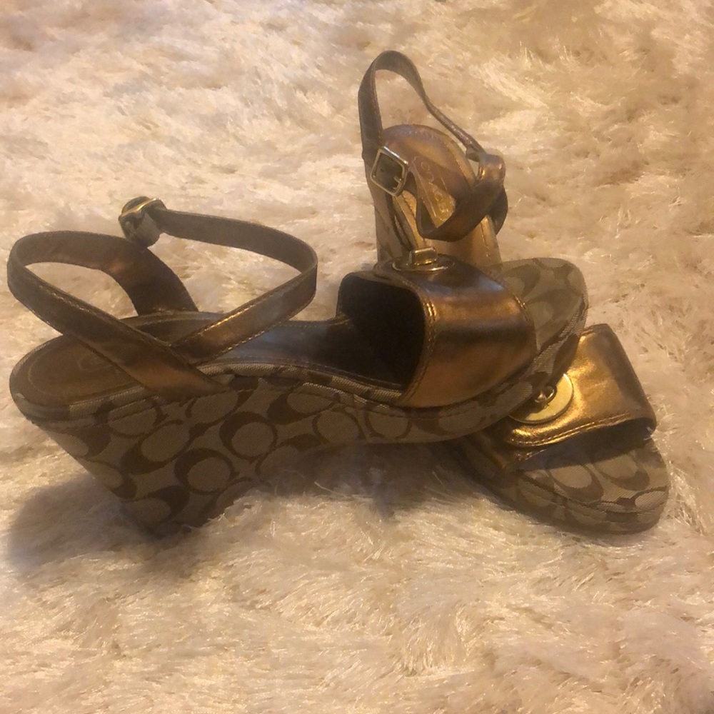 Coach signature sandal